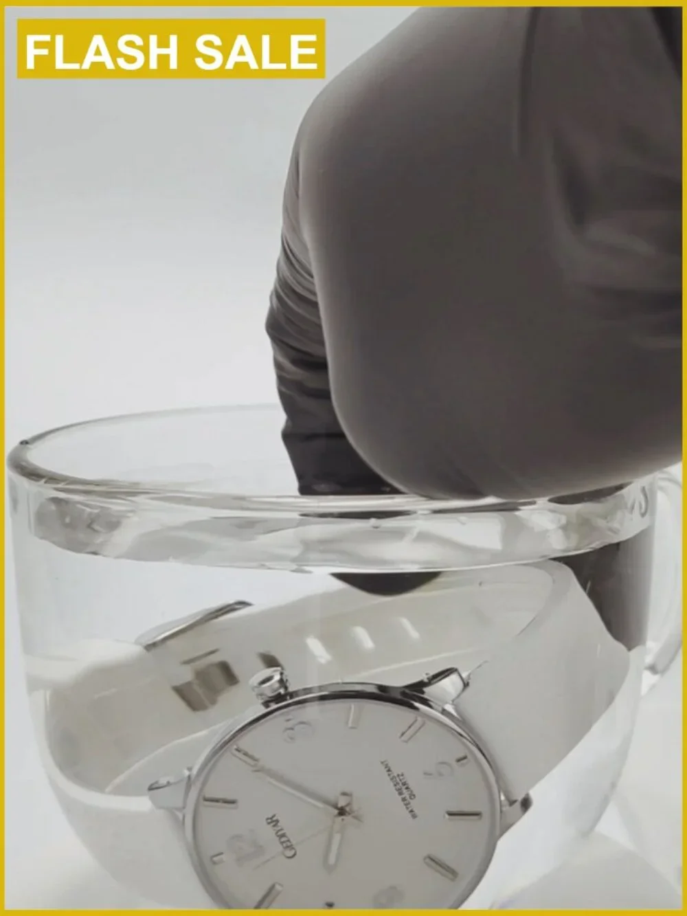 Minimalist Ultra Thin Analog Quartz Wrist Watch for Men Silicone Strap Water